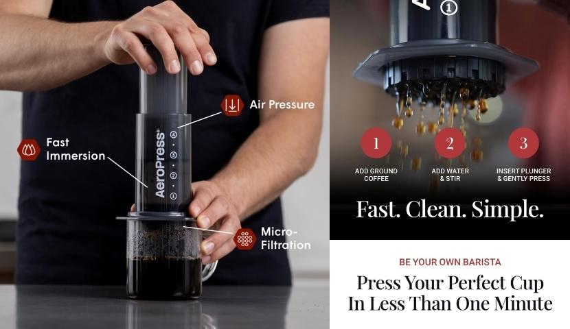AeroPress Original Coffee and Espresso-style Maker