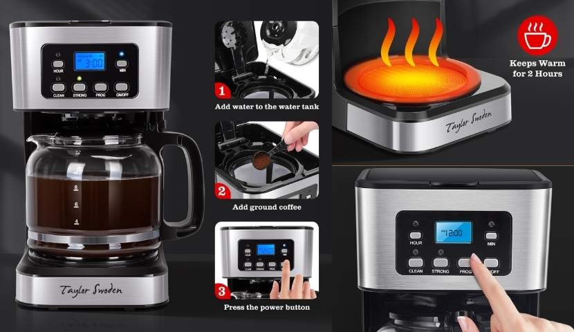 Taylor Swoden 12-Cup Programmable Coffee Maker image