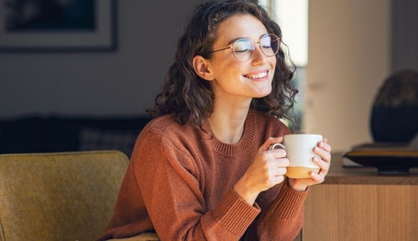 drinking-coffee-happy-mood