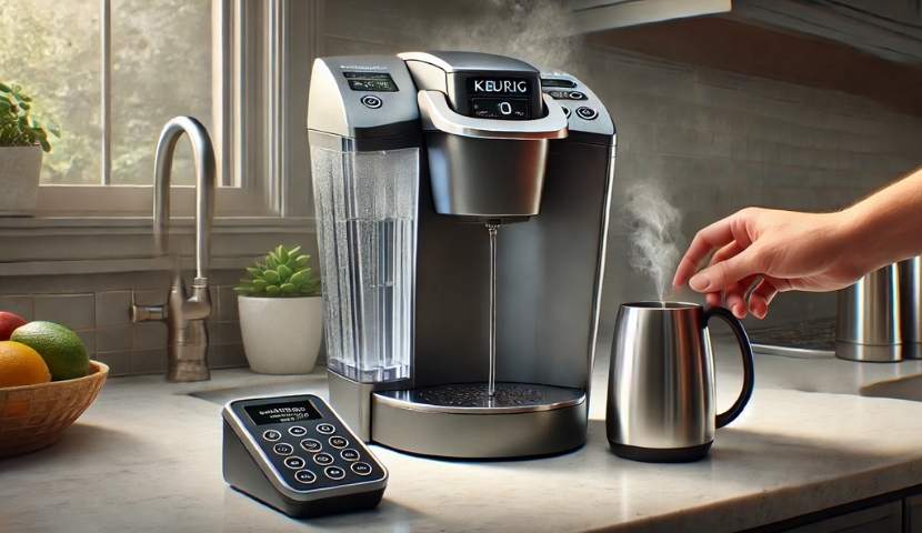 powering off the Keurig and emptying the water reservoir image
