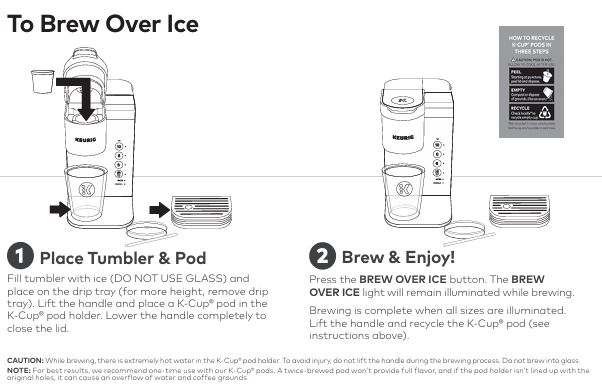 Keurig-K-express-essentials-plus-coffee-brewer-to-BREW-OVER-ICE
