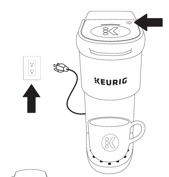 Keurig-K-suite-coffee-maker-power-ON