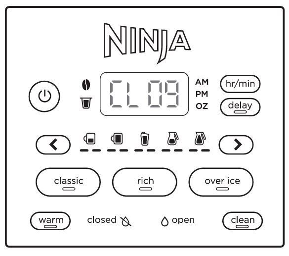 Ninja-CFP105CO-CLO9-Error-Code-explained