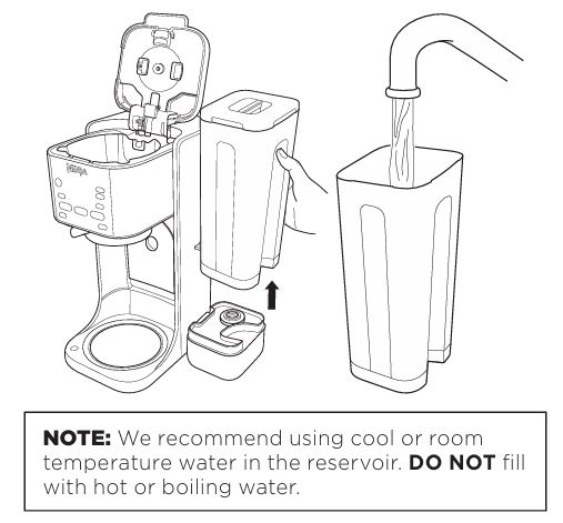 Ninja-CFP105CO-water-reservoir-filling