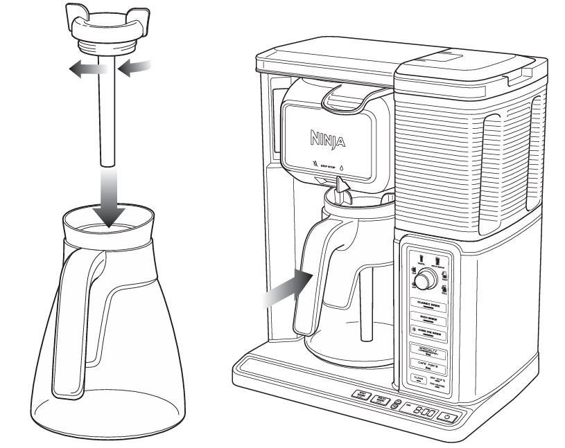 Ninja-cf092-series-coffee-bar-Carafe-adjustment-img