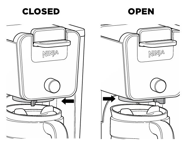 ninja-cfp400-series-dualbrew-coffee-maker-Drip-Stop-open-and-closed-position-img