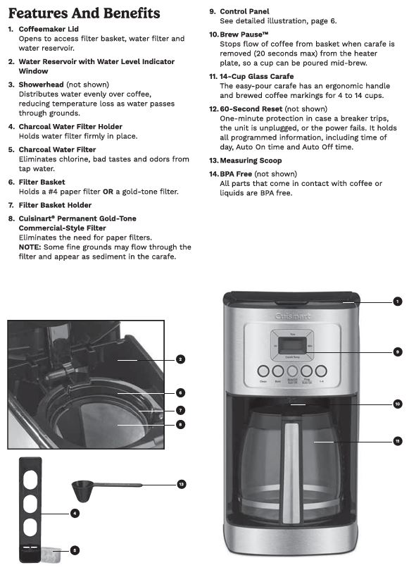 Cuisinart-dcc-3200-series-coffee-maker-parts-accessories-and-features-img