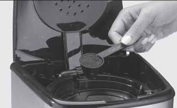 adding-coffee-grounds-to-Cuisinart-dcc-3200-series-brewing-machine-img