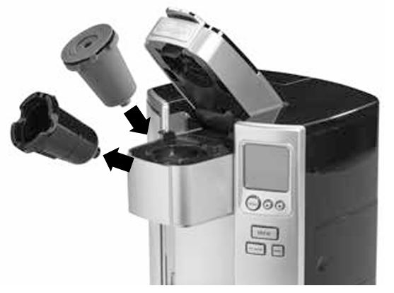 assembled-HomeBarista-into-brewing-chamber-Cruisinart-ss-10crm-coffee-maker