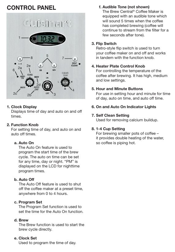 Cuisinart-DCC-1200BKSNAS-coffee-maker-control-panel-features