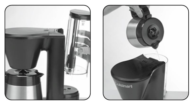 Cuisinart-DCC-5570-series-coffeemaker-filling-water-reservoir