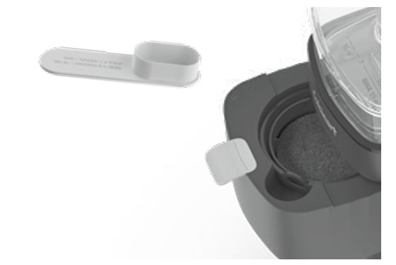 Cuisinart DCC-5TR Soho™ adding coffee grounds