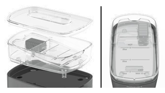 Cuisinart DCC-5TR Soho™ filling water reservoir