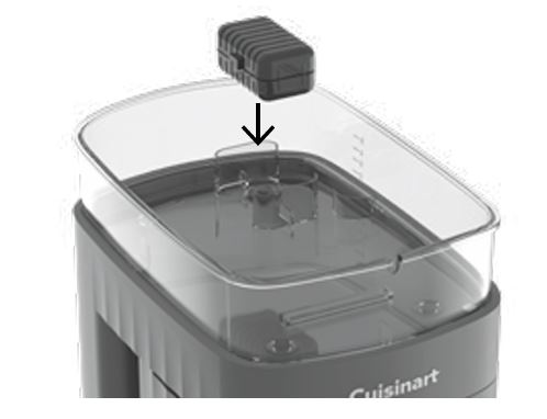 Cuisinart DCC-5TR Soho™ inserting charcoal water filter