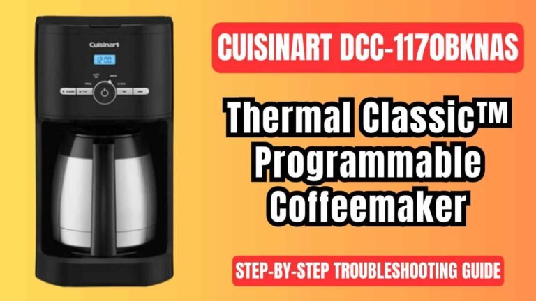 Cuisinart-dcc-1170BKNAS-thermal-classic-programmable-coffeemaker-troubleshooting-guide