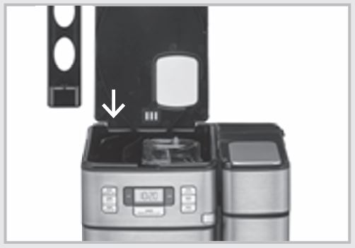 Cuisinart-ss-gb1-inserting-charcoal-water-filter