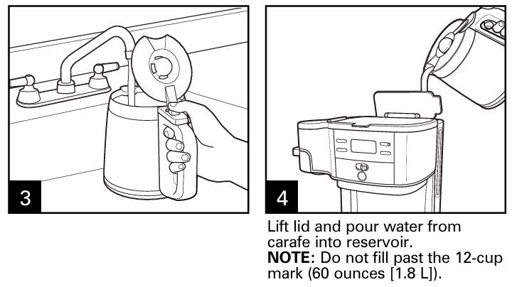 Hamilton-beach-49980RG-filling-water-reservoir-with-carafe-img