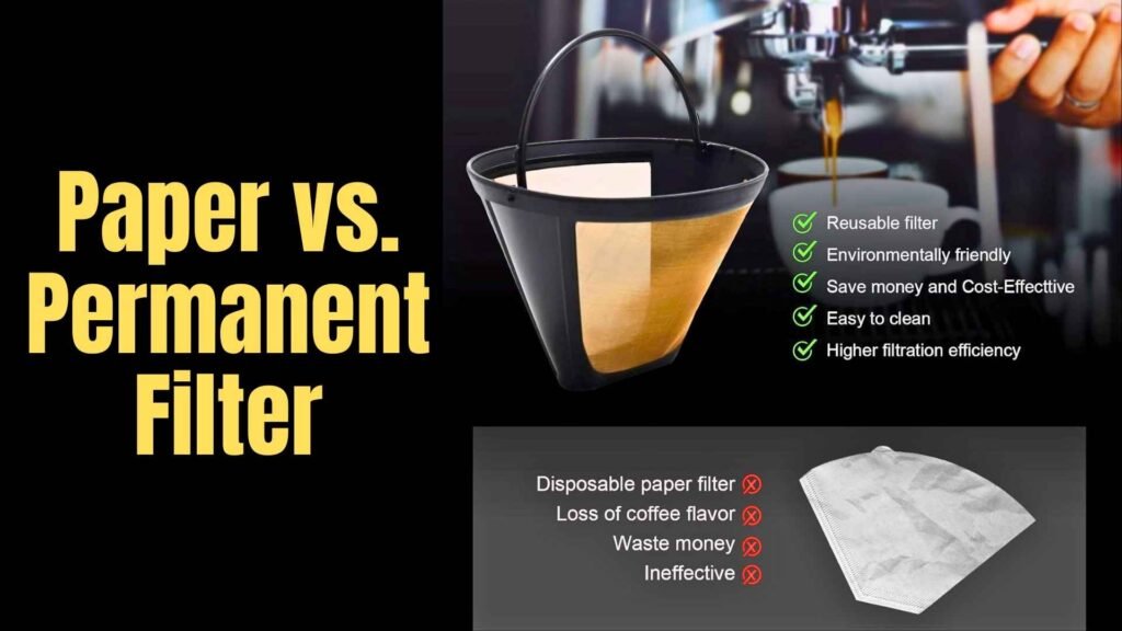 Ninja paper filter vs Permanent filter comparison image