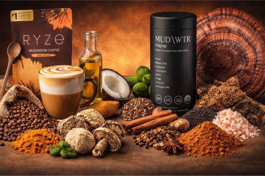 Ryze-vs-MudWTR-mushroom-coffee-Ingredients-comparision-explained-image