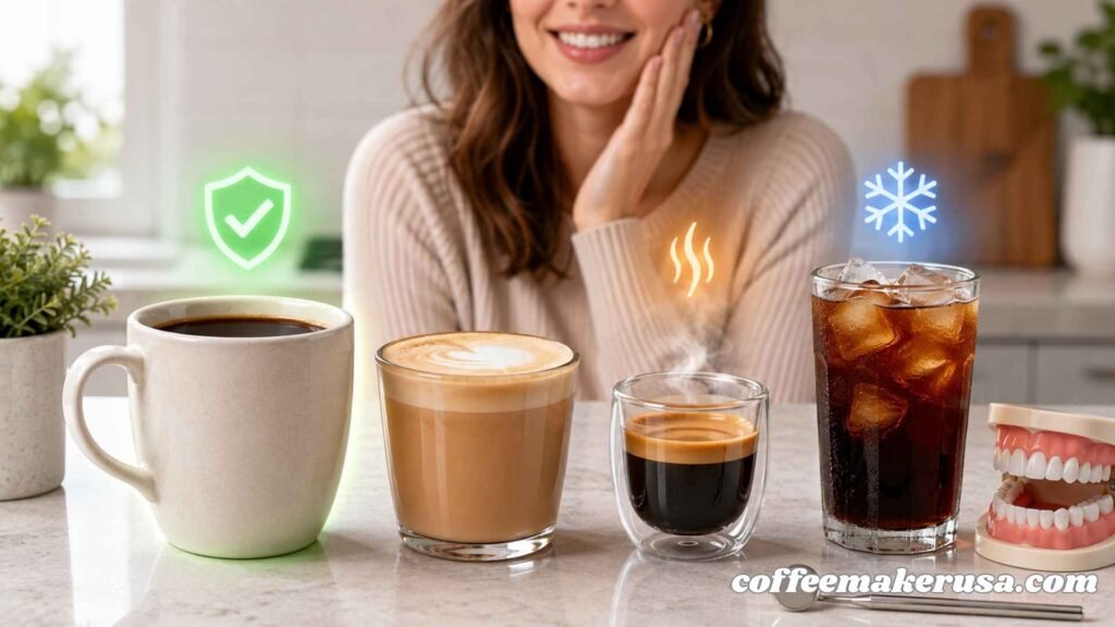 Black coffee, latte, espresso, or cold brew which is safest img